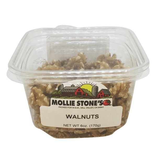 slide 1 of 1, Mollie Stone's Walnuts, 6 oz