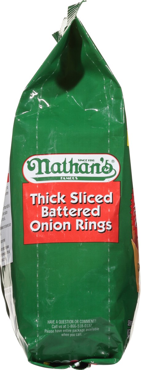 slide 3 of 14, Nathan's Famous Nathan's® frozen thick sliced battered onion rings, 16 oz
