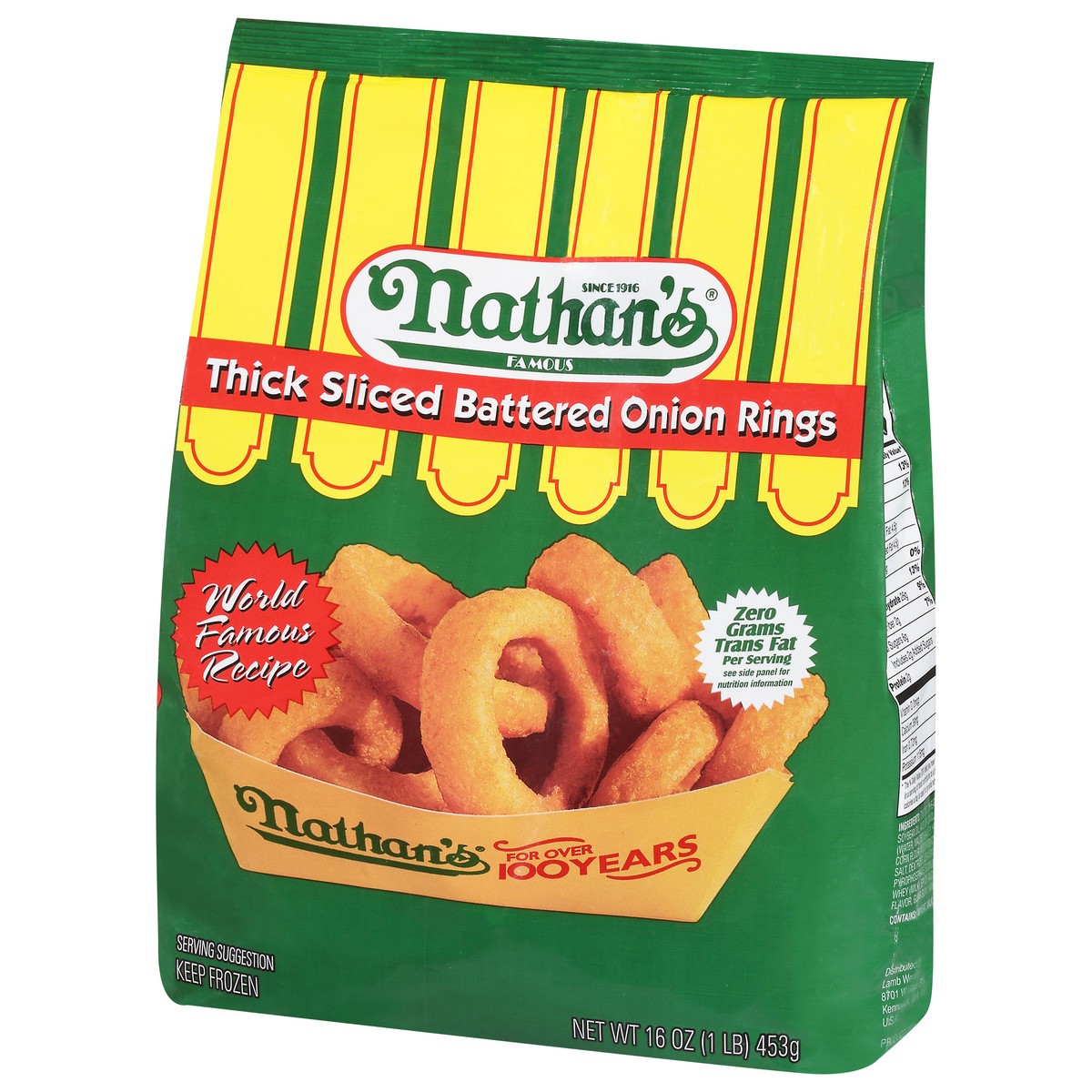 slide 6 of 14, Nathan's Famous Nathan's® frozen thick sliced battered onion rings, 16 oz