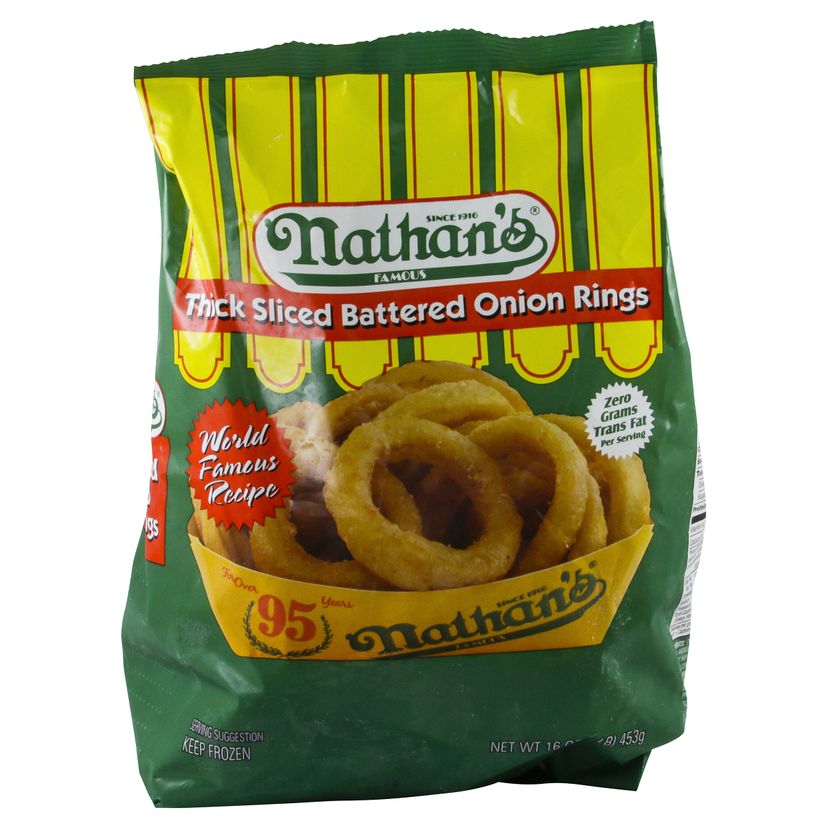 slide 1 of 8, Nathan's Famous onion rings, 16 oz