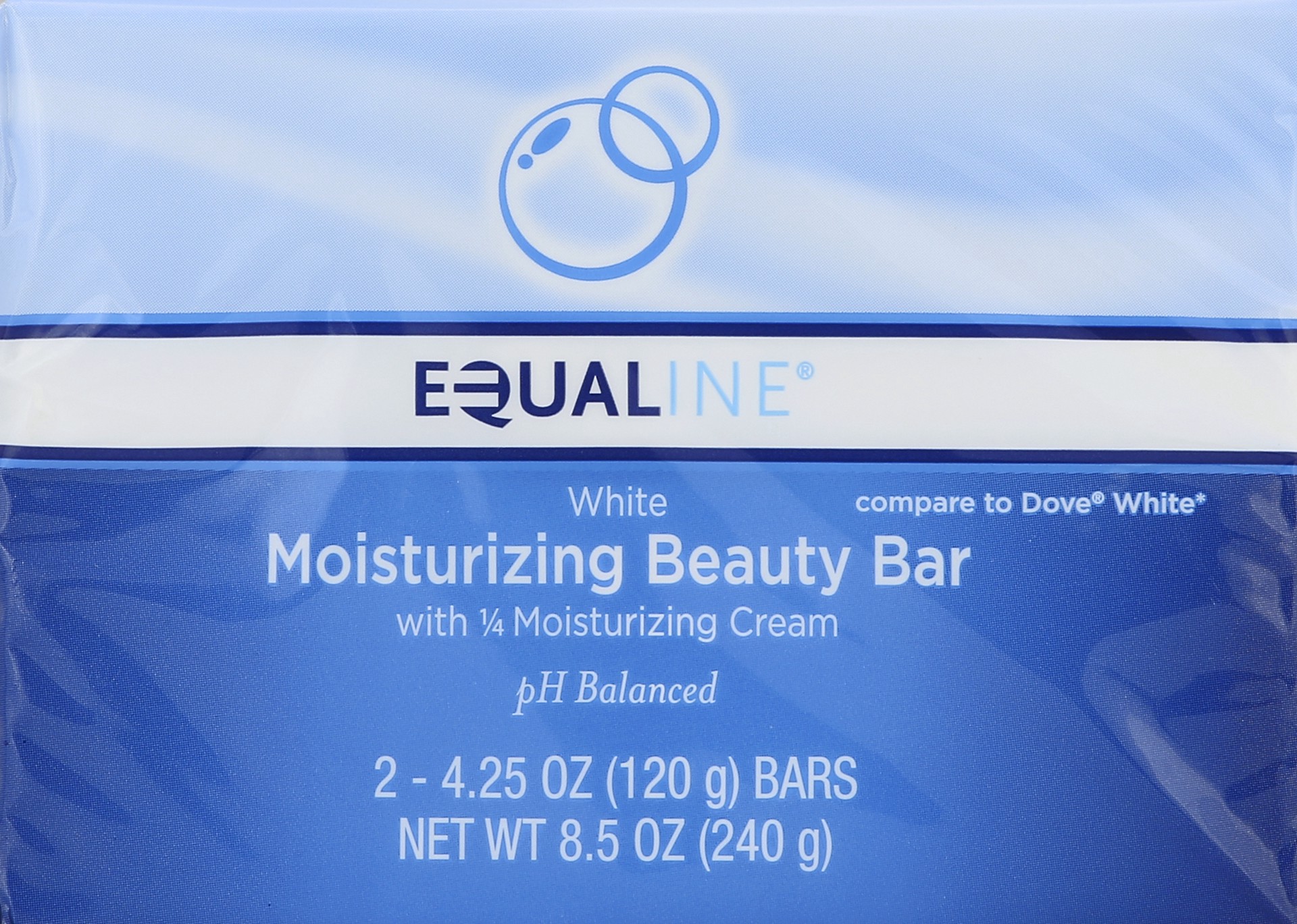 slide 1 of 1, Equaline Beauty Bar Moistrz White, 2 ct; 4.5 oz