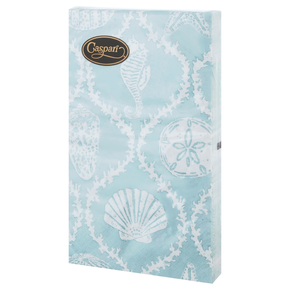 slide 8 of 12, Caspari Triple-Ply Seychelles Aqua Guest Towels 15 ea, 15 ct