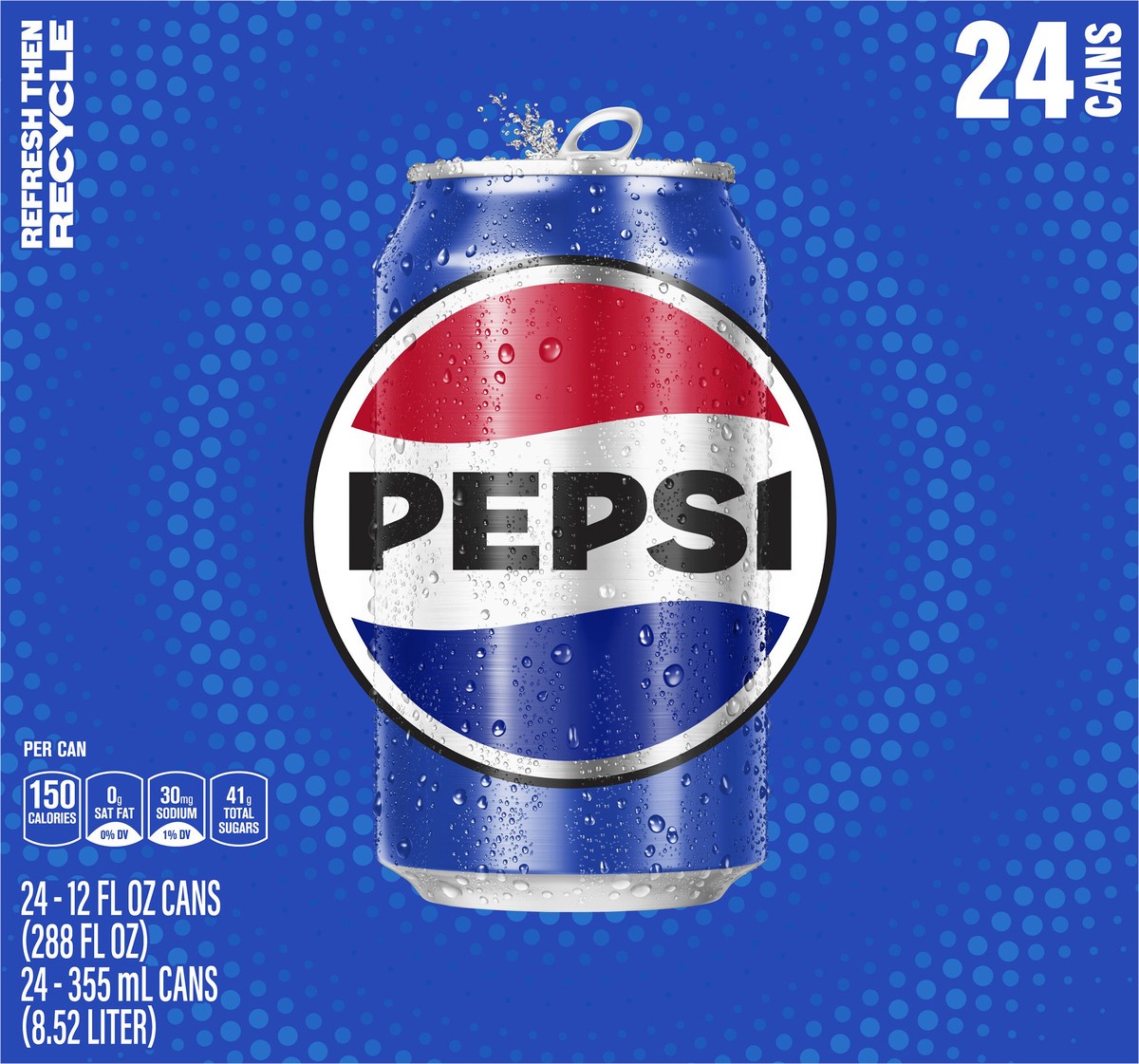 slide 4 of 7, Pepsi Soda Cola 12 Fl Oz 24 Count, 24 ct