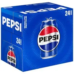Pepsi Soda Cola 12 Fl Oz 24 Count