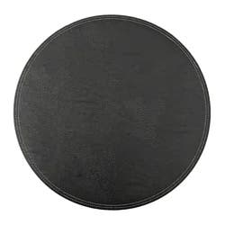 Room & Retreat Faux Leather Mat, 15 In Round, Assorted Colors