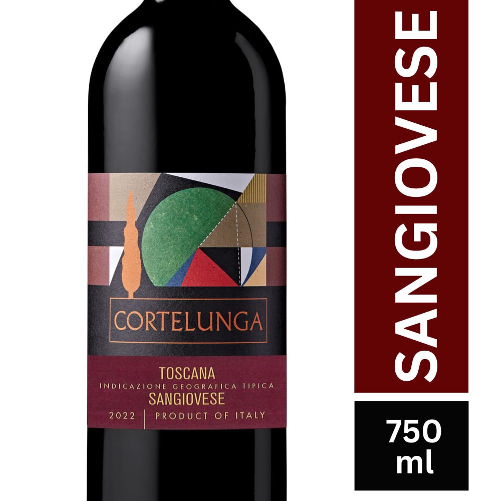 slide 2 of 6, Cortelunga Sangiovese Red Italian Wine, 750 ml