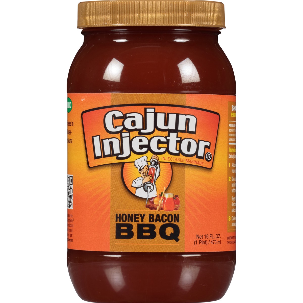 slide 2 of 12, Zatarain's Cajun Injectors Marinade Honey Bacon BBQ, 16 oz