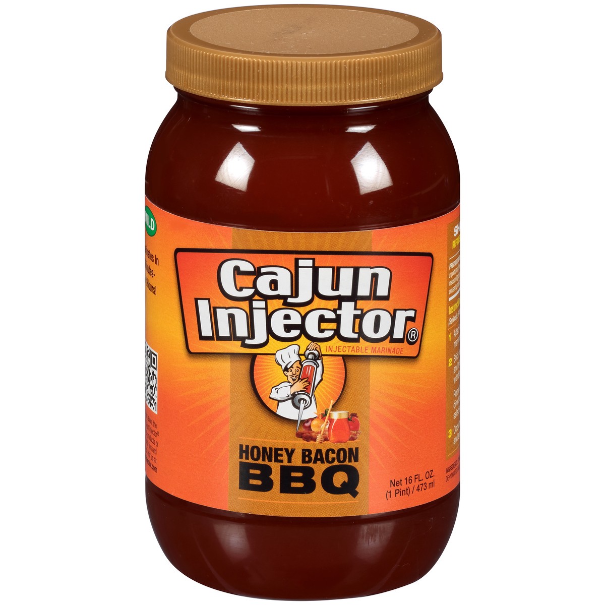 slide 1 of 12, Zatarain's Cajun Injectors Marinade Honey Bacon BBQ, 16 oz