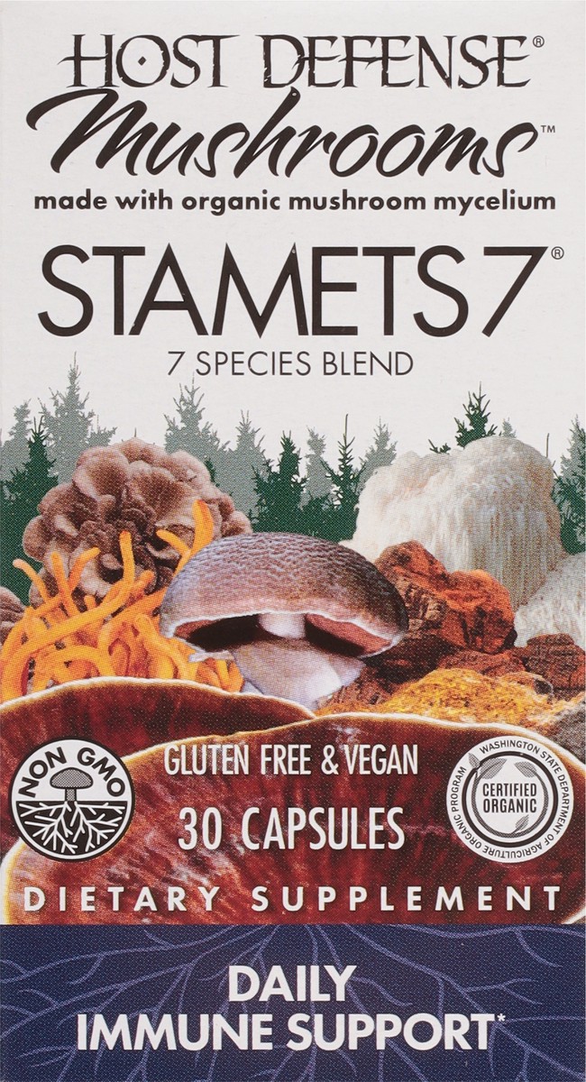 slide 6 of 9, Host Defense Stamets 7 Species Blend Mushrooms 30 Capsules, 30 ct