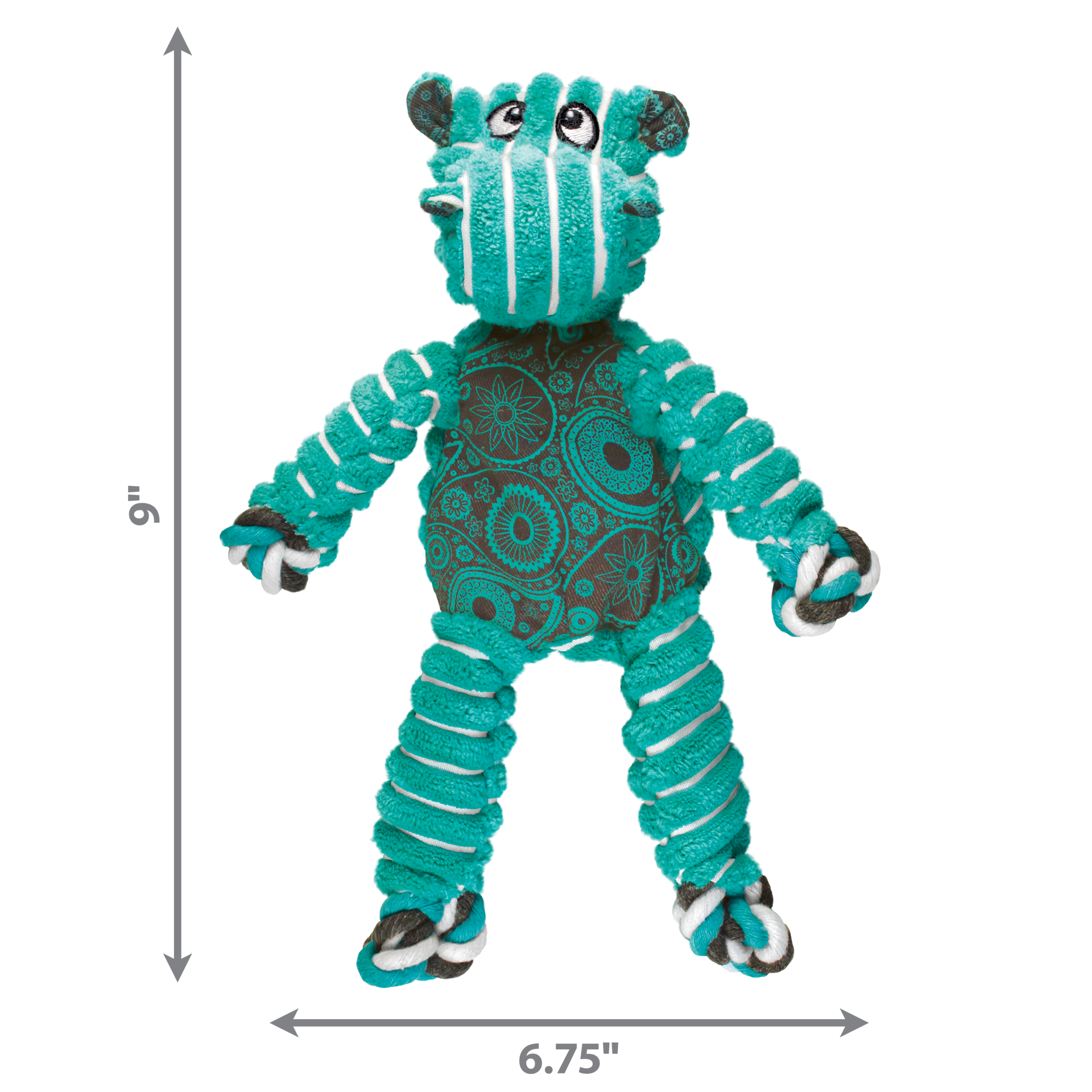 slide 3 of 4, KONG Floppy Knots Hippo, 1 ct