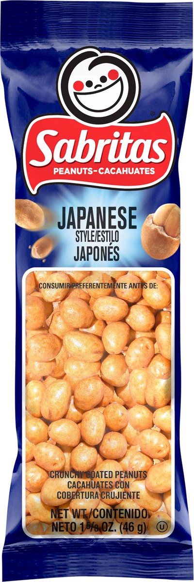 slide 5 of 6, Sabritas Crunchy Coated Peanuts Japanese Style 1 5/8 Oz, 1.625 oz
