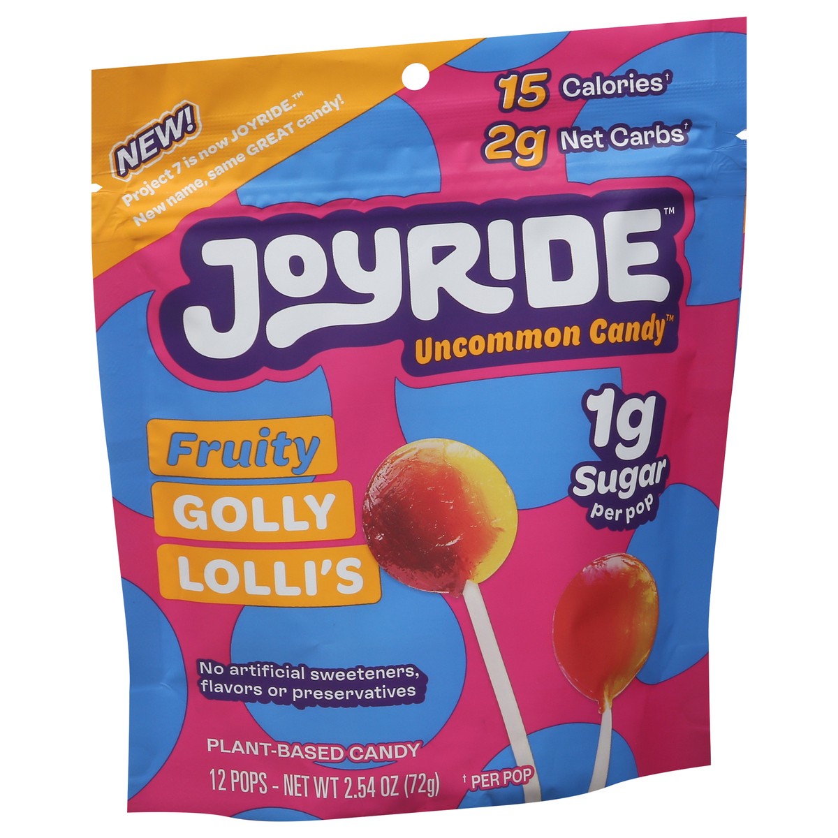 slide 8 of 9, Joyride Uncommon Candy Fruity Golly Lolli's Candy 12 ea, 12 ct