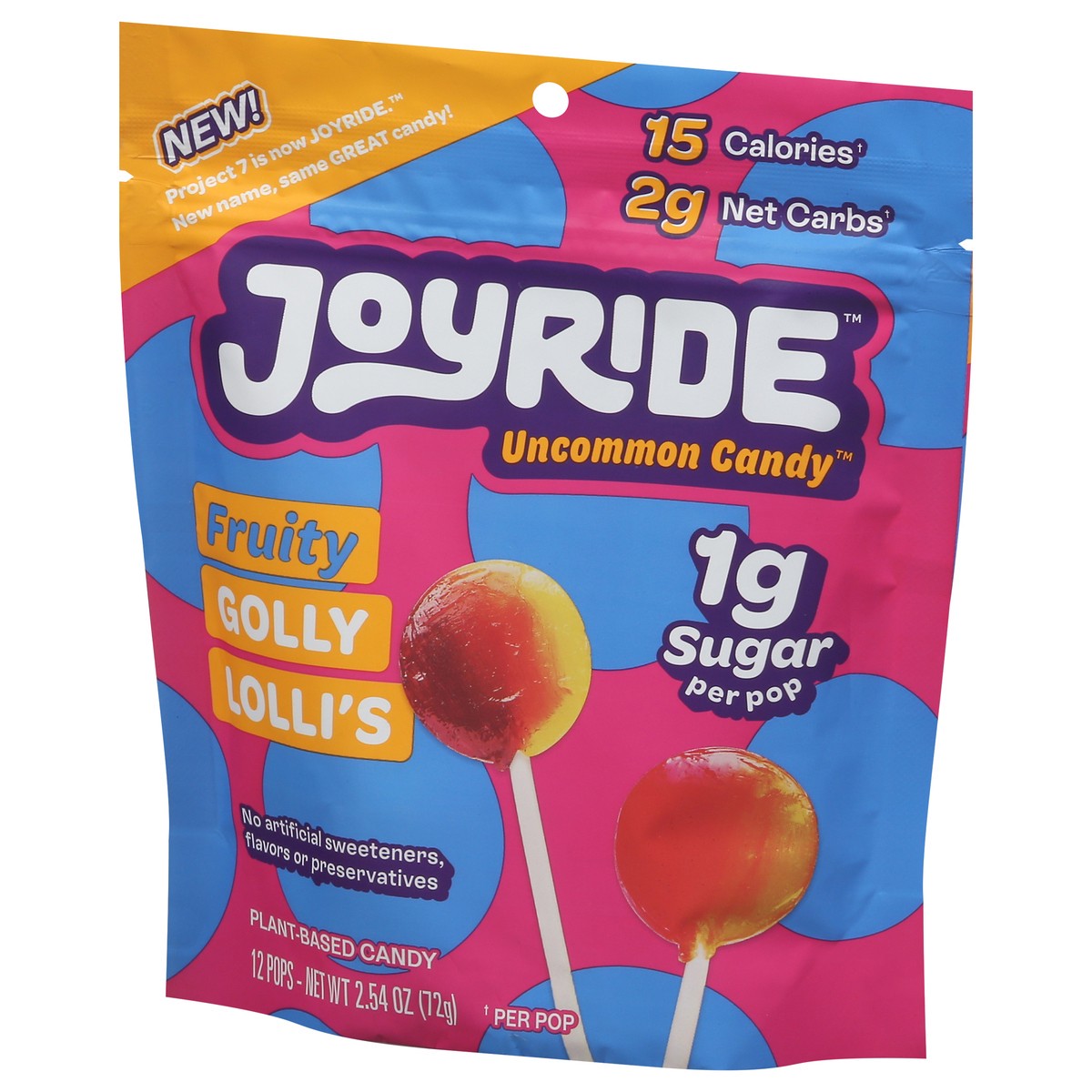 slide 9 of 9, Joyride Uncommon Candy Fruity Golly Lolli's Candy 12 ea, 12 ct