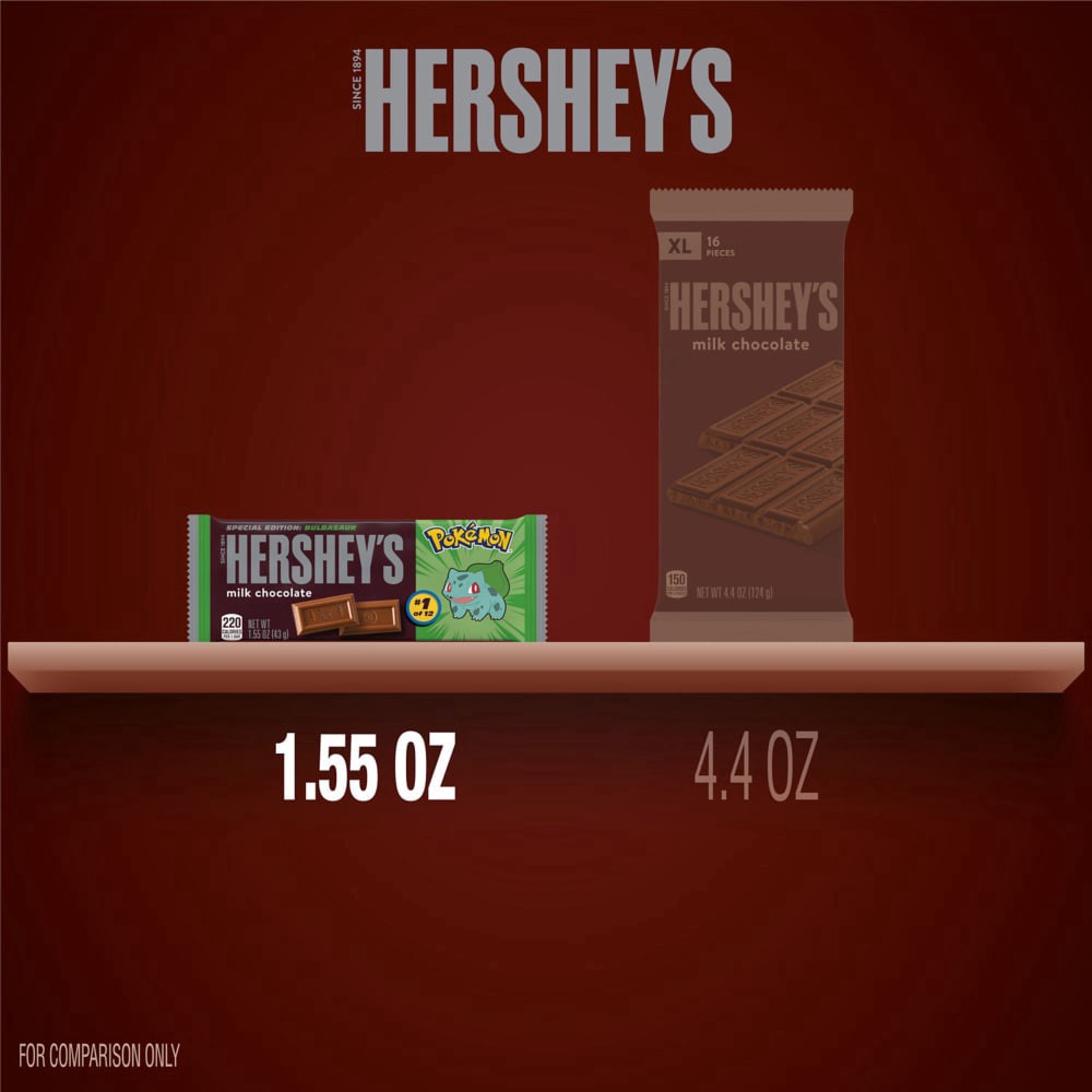slide 6 of 6, HERSHEY's Milk Chocolate Pokemon Candy Bar, 1.55 oz
