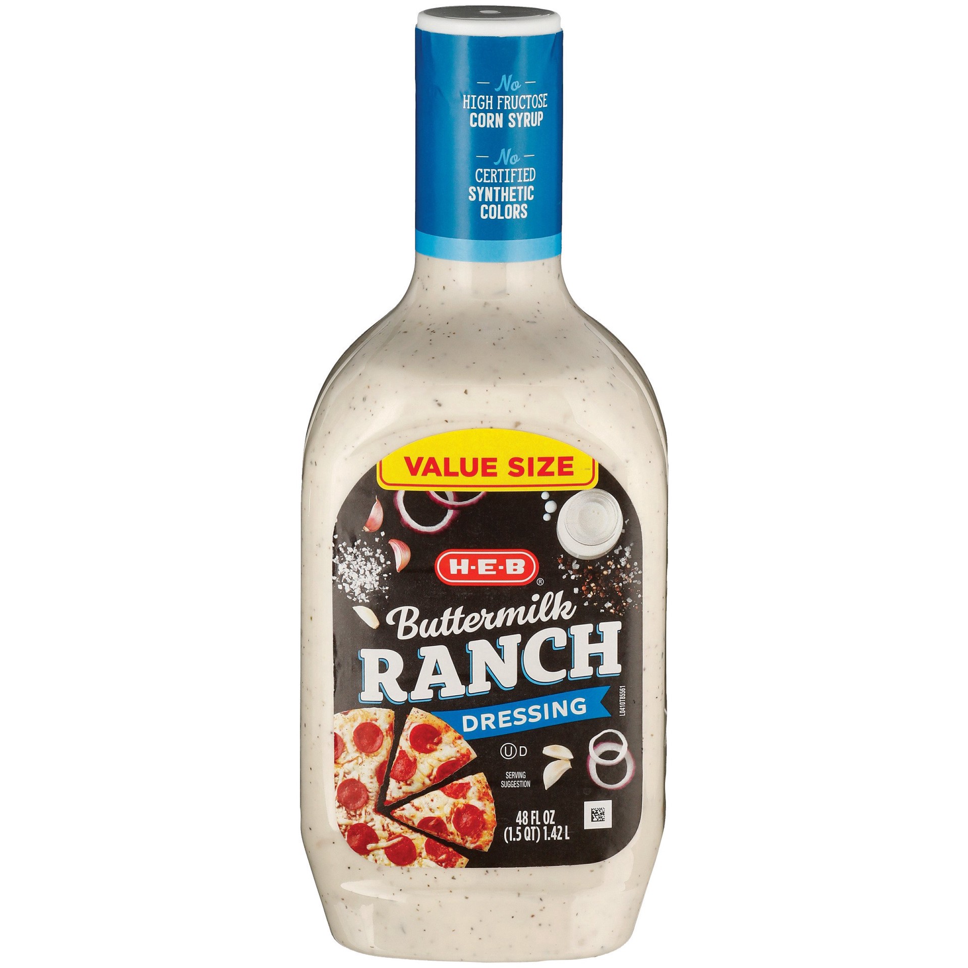 slide 1 of 1, H-E-B Buttermilk Ranch Salad Dressing Value Size, 48 oz
