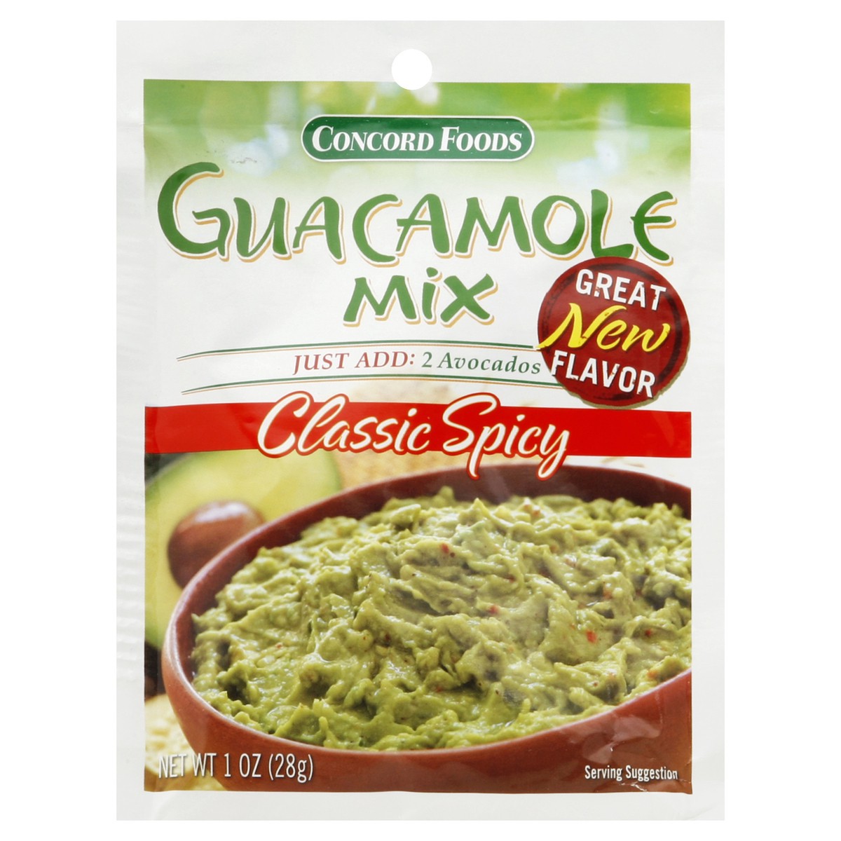 slide 2 of 3, Concord Fresh Success Classic Spicy Guacamole Seasoning Mix 1 oz, 1 oz