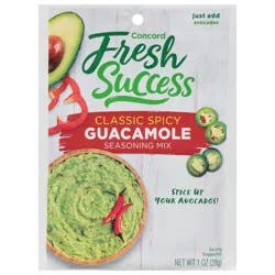 Concord Fresh Success Classic Spicy Guacamole Seasoning Mix 1 oz