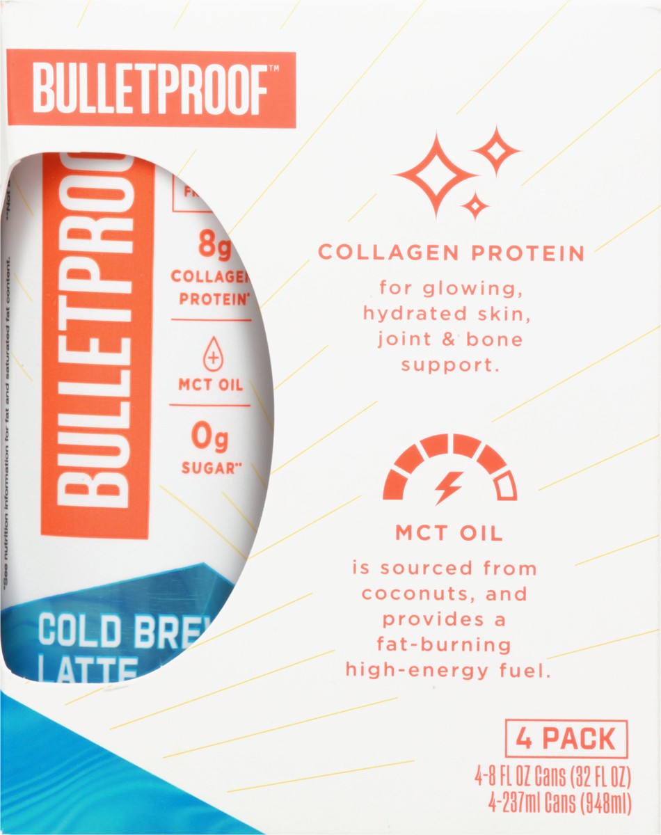 slide 3 of 13, Bulletproof 4 Pack Cold Brew Vanilla Latte 4 ea, 4 ct