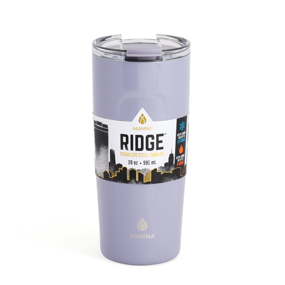 slide 2 of 3, Manna Ridge Stainless Steel Tumbler Purple, 1 ct