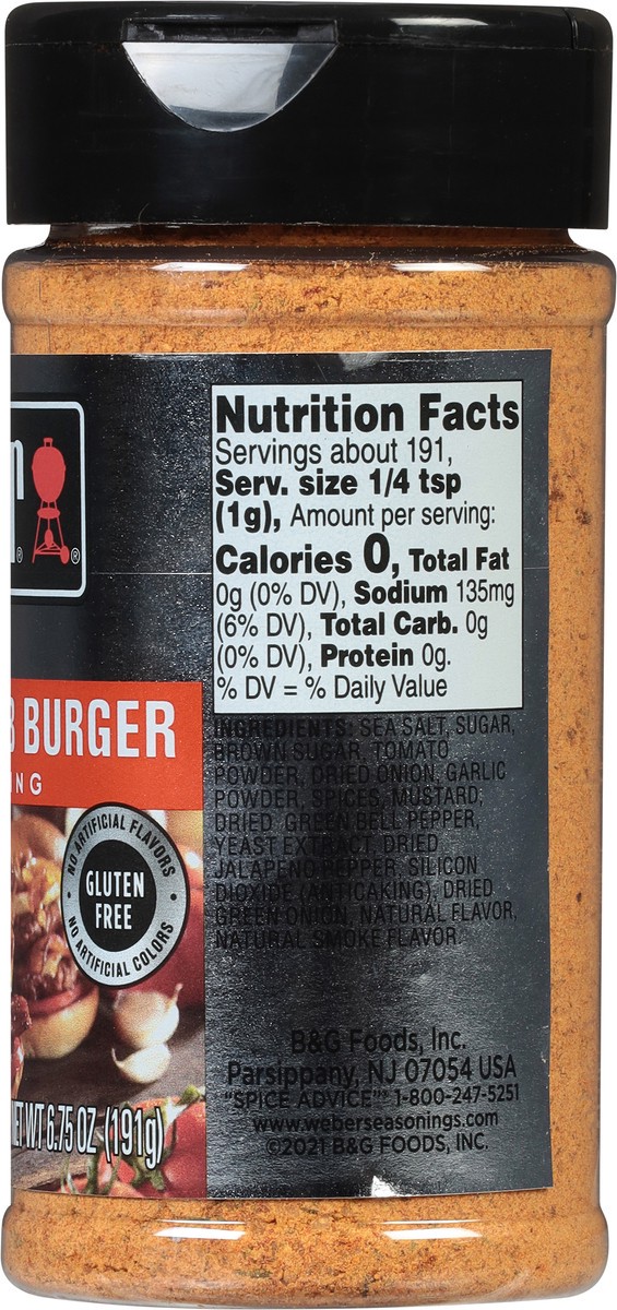 slide 4 of 8, Weber Flavor Bomb Burger Seasoning, 6.75 oz, 6.75 oz