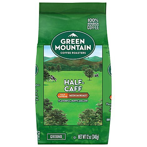 slide 1 of 1, Green Mountain Coffee Roasters Half-caff 12 Oz. Ground - 12 OZ - 12 oz, 12 oz