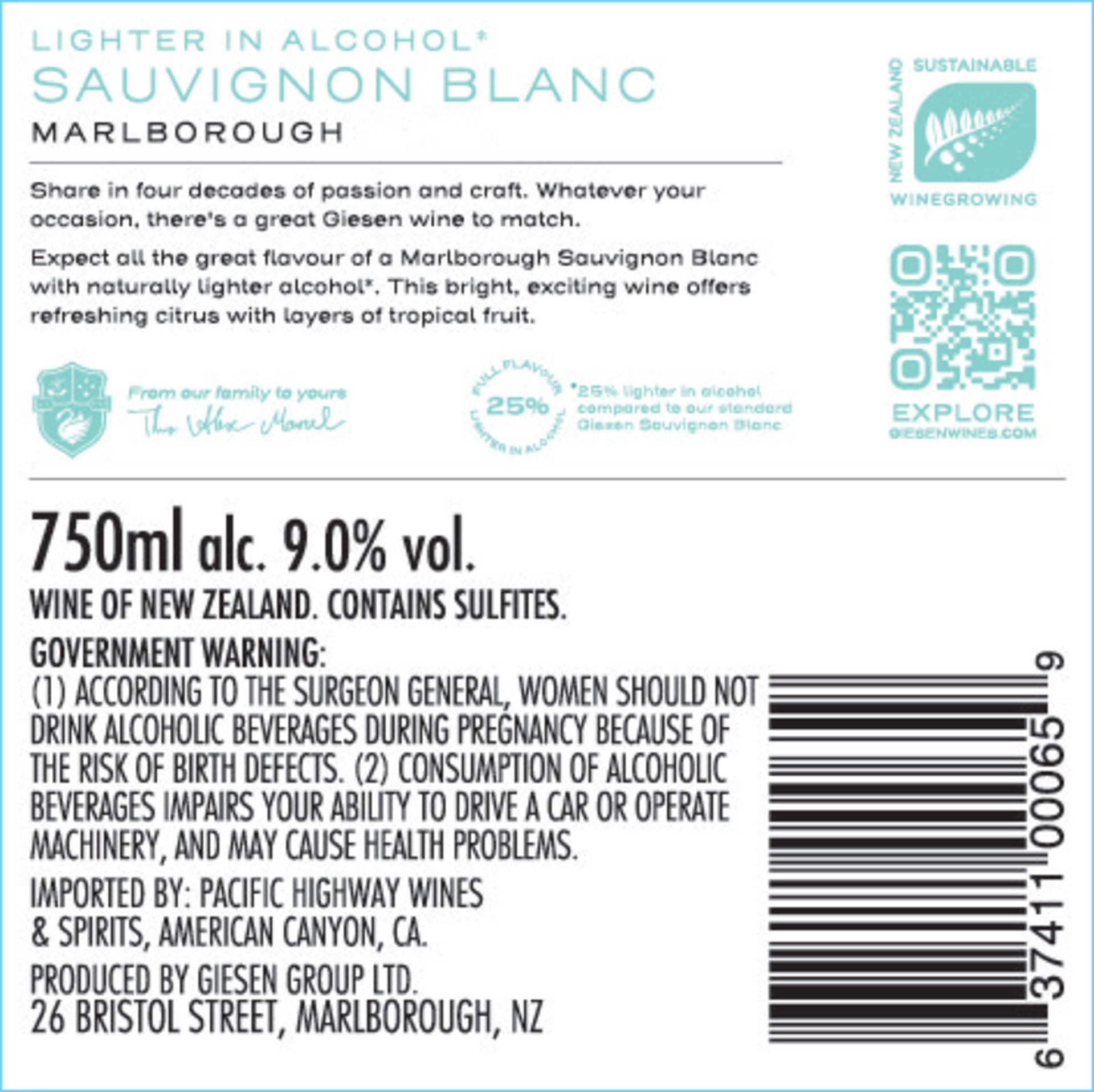 slide 2 of 4, Giesen Pure Light Sauvignon Blanc Sauvignon Blanc, 750 ml, 750 ml