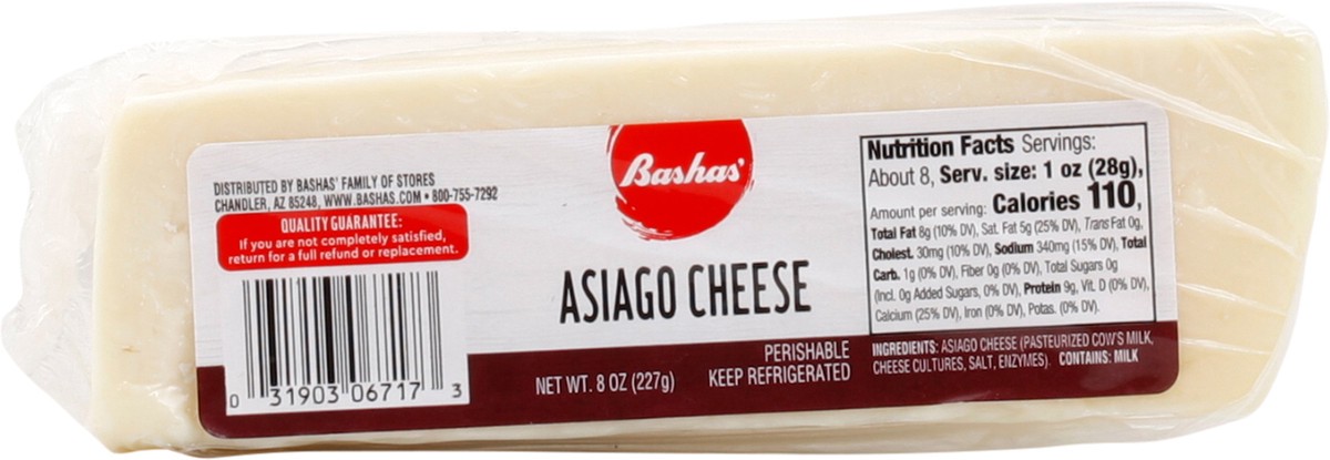 slide 5 of 12, Bashas Asiago Wedge, 8 oz