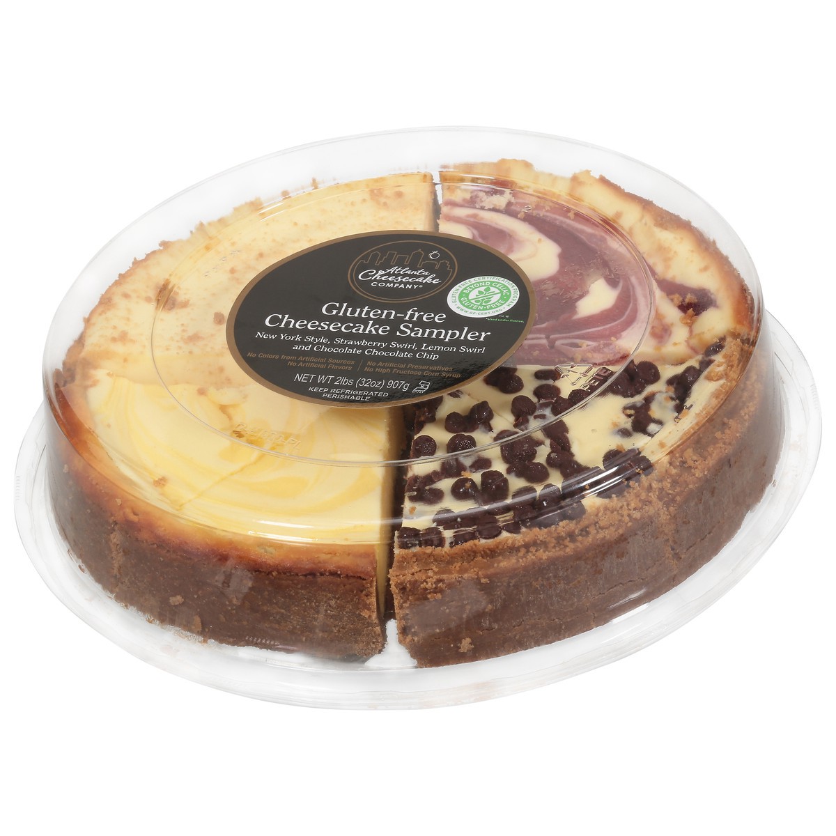slide 8 of 9, Atlanta Cheesecake Company Gluten-Free Cheesecake Sampler 32 oz, 32 oz