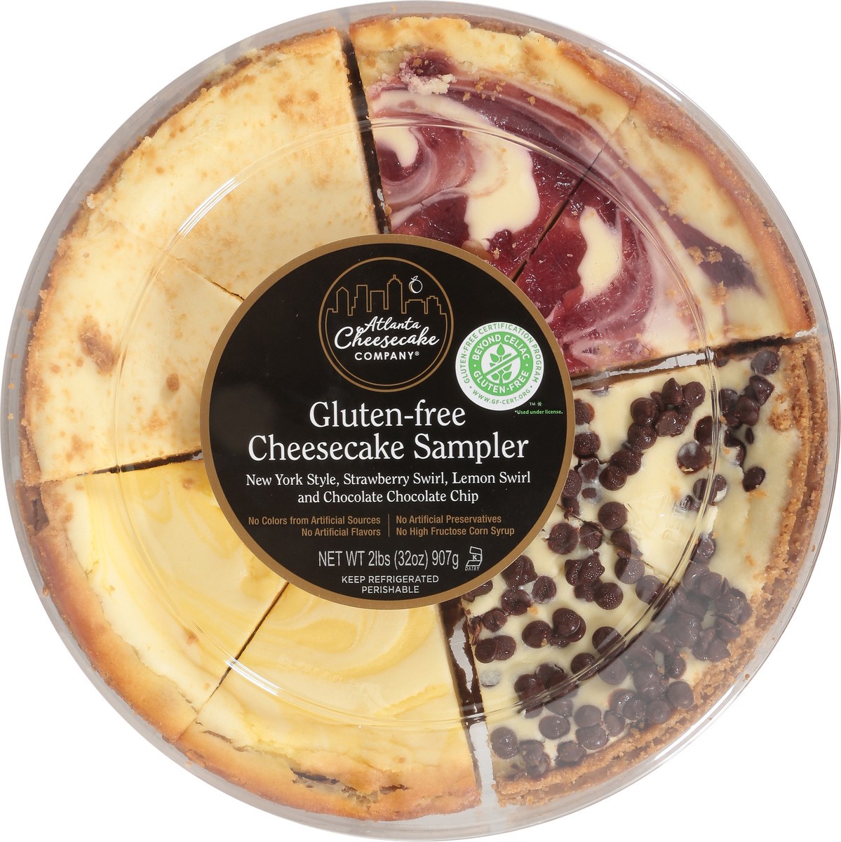 slide 9 of 9, Atlanta Cheesecake Company Gluten-Free Cheesecake Sampler 32 oz, 32 oz