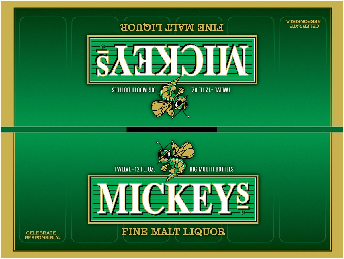 slide 5 of 7, Mickey's Mickeys Fine Malt Liquor Bottles, 288 oz