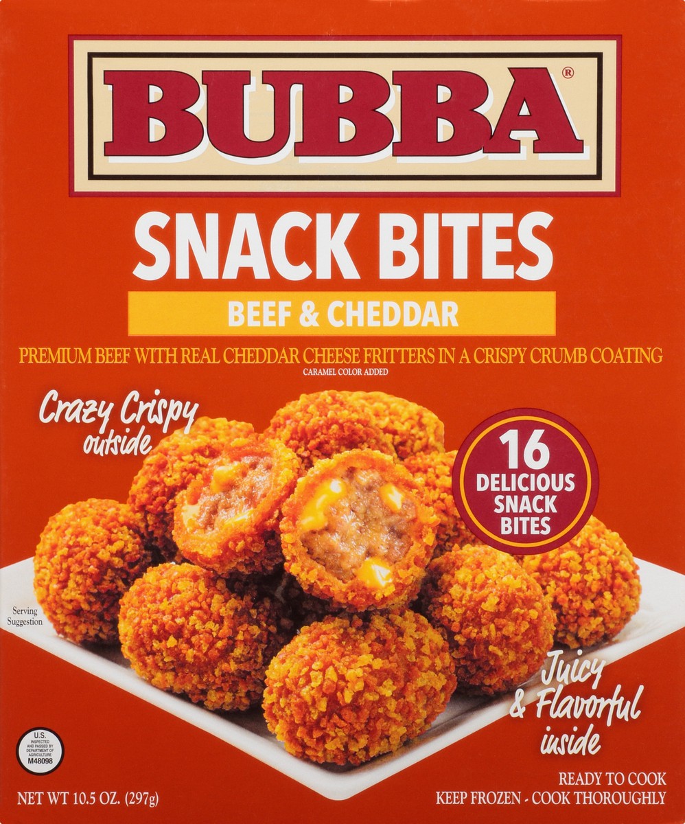 slide 2 of 12, bubba Beef & Cheddar Snack Bites 10.5oz, 16 ct