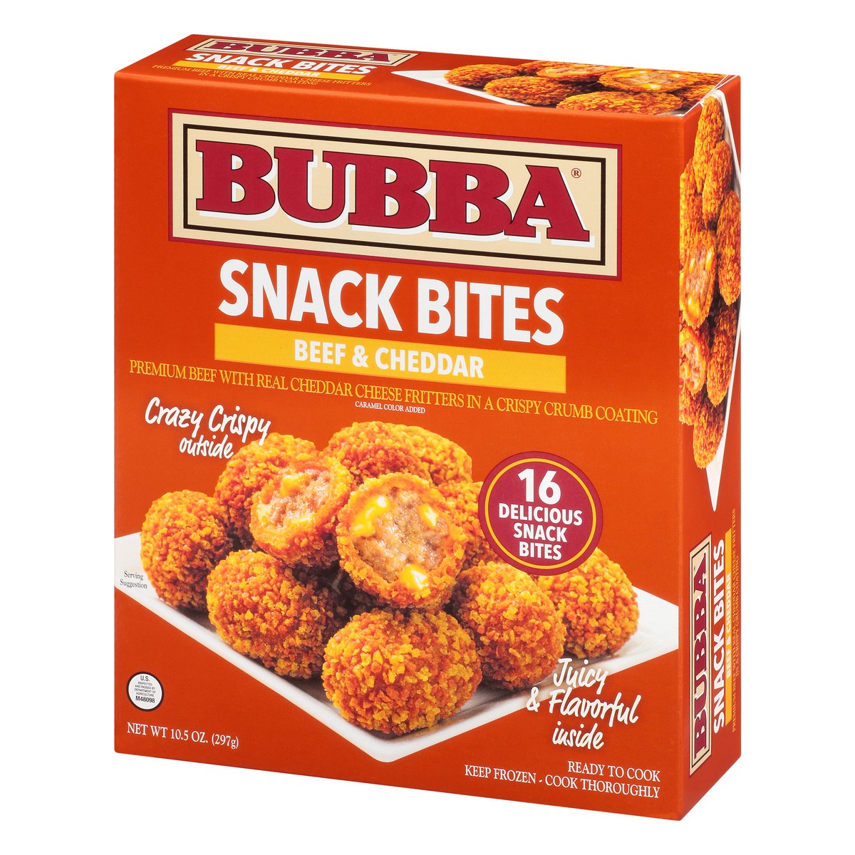 slide 4 of 12, bubba Beef & Cheddar Snack Bites 10.5oz, 16 ct