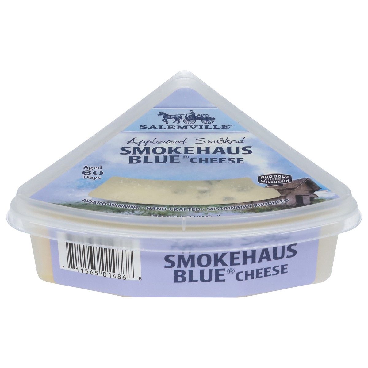 slide 1 of 4, Salemville Applewood Smoked Smokehaus Blue Cheese 4 oz, 4 oz