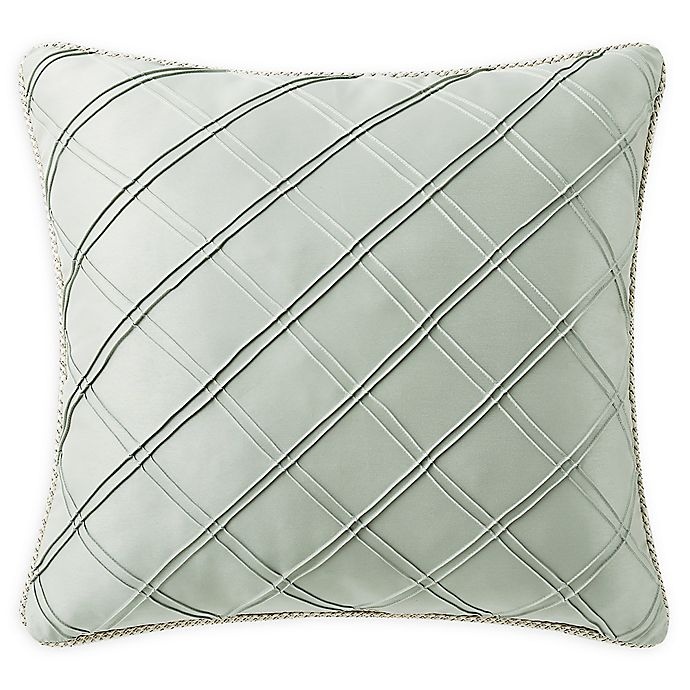 slide 1 of 2, Waterford Daphne European Pillow Sham - Jade, 1 ct