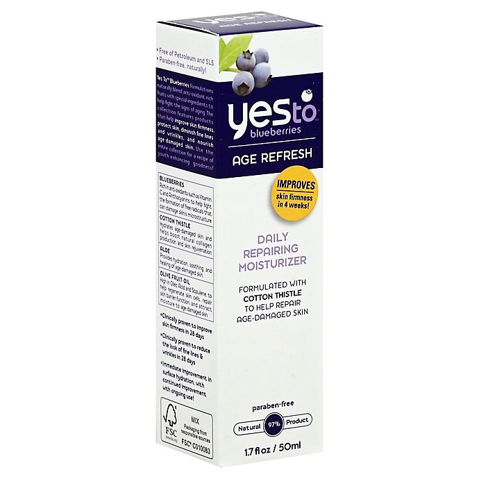 slide 1 of 1, Yes to Blueberriues Daily Repairing Moisturizer, 1.7 oz