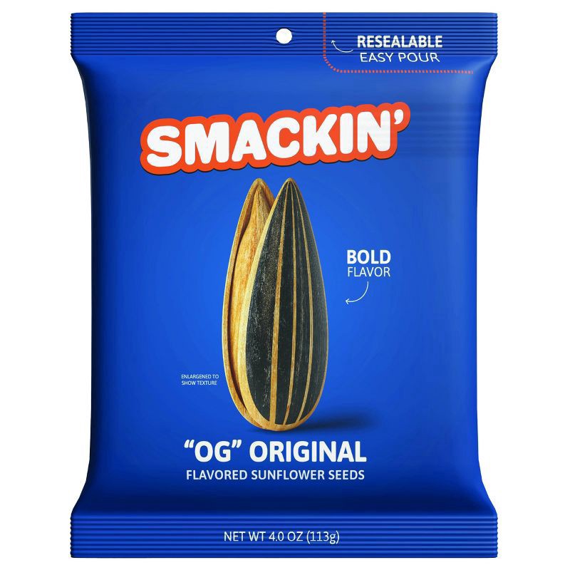 slide 1 of 4, Smackin Sunflower Seeds Original 4oz - 4 OZ, 4 oz