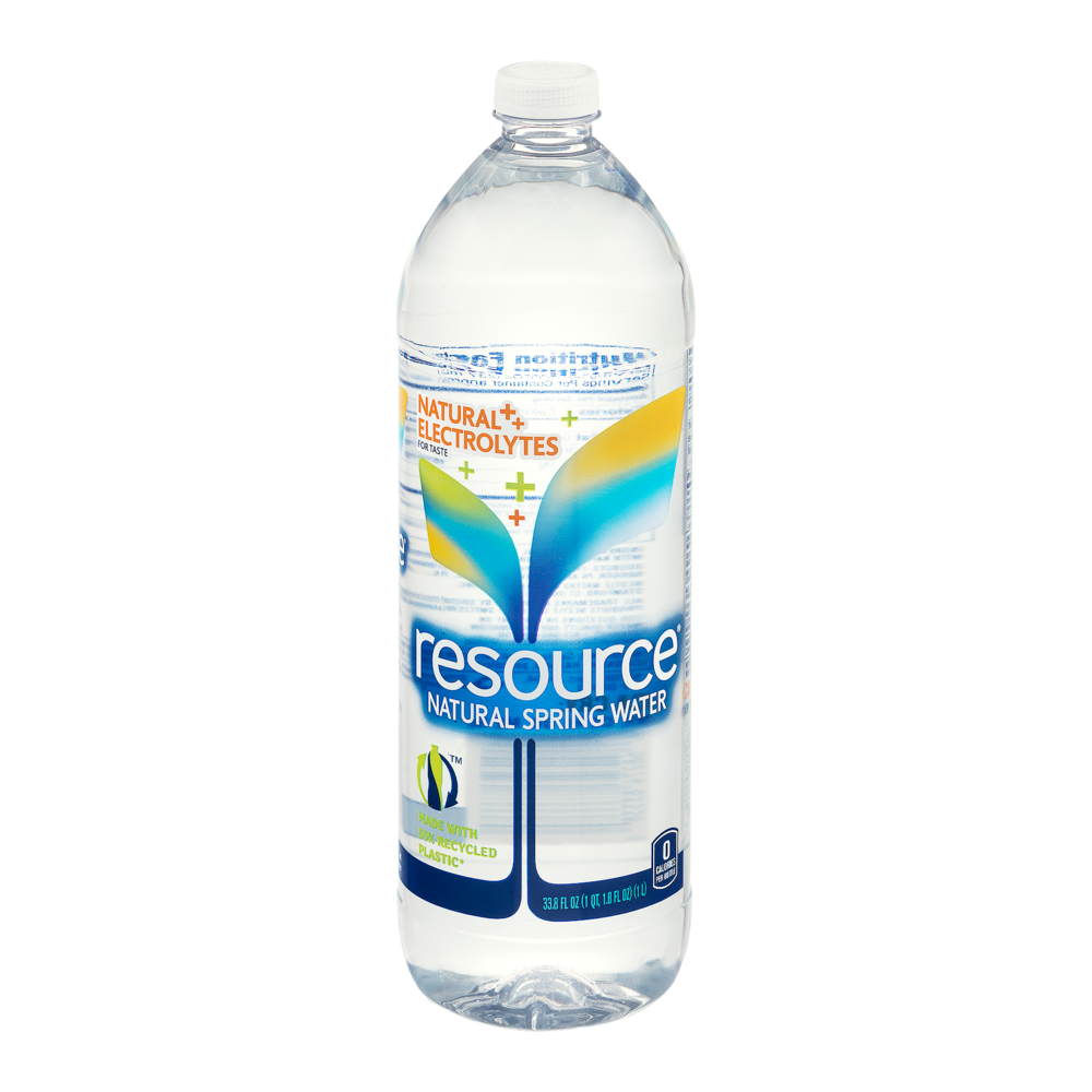 slide 1 of 1, Resource Natural Spring Water Bottle, 33.8 fl oz