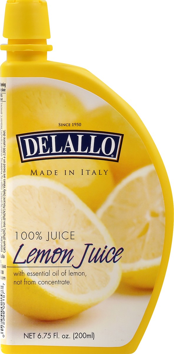 slide 6 of 10, DeLallo Lemon 100% Juice - 6.75 oz, 6.75 oz