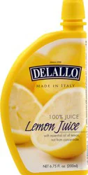 DeLallo Lemon 100% Juice - 6.75 oz