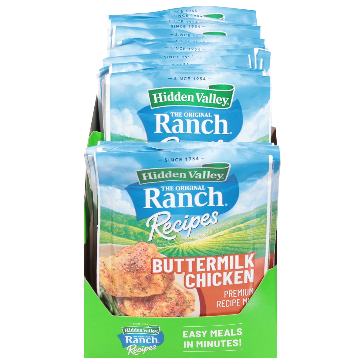 slide 1 of 9, Hidden Valley Ranch Night!™ Buttermilk Chicken Premium Seasoning Mix, Buttermilk Flavor with a Ranch Twist, 1 Packet, 1 oz