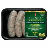 slide 1 of 1, Isernio's Chicken Spinach & Feta Sausage 13.3 oz, 13.3 oz