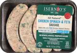Isernio's Chicken Spinach & Feta Sausage 13.3 oz