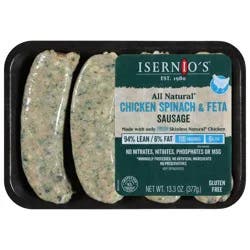 Isernio's Chicken Spinach & Feta Sausage 13.3 oz