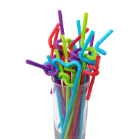 slide 3 of 9, Kolorae Super Flex Straws, 100 ct