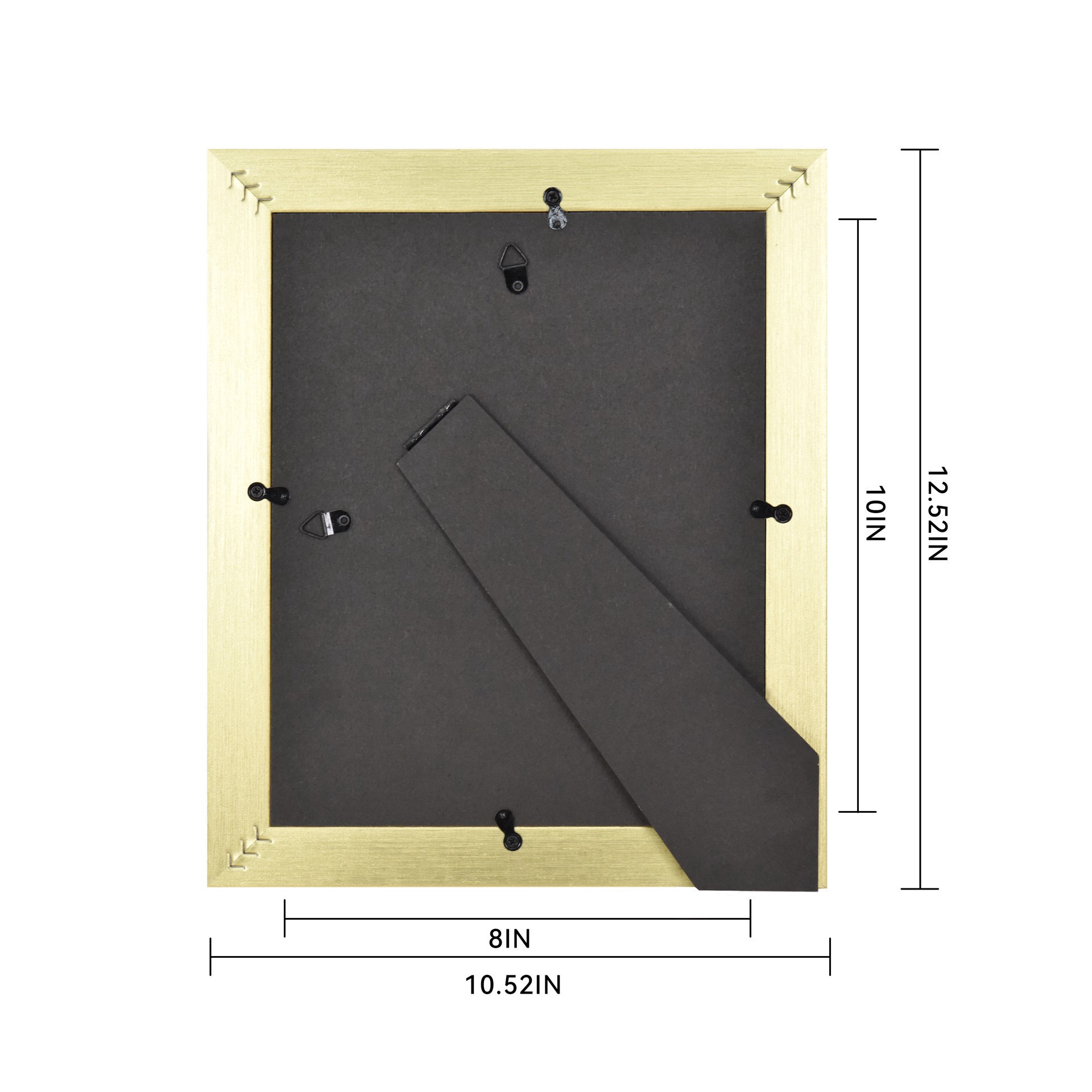 slide 5 of 6, 8" X 10" Black Textured Tabletop Frame By Studio Decor Treasured Finds, 8 in x 10 in