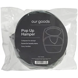 our goods Pop Up Fabric Laundry Hamper - Gray