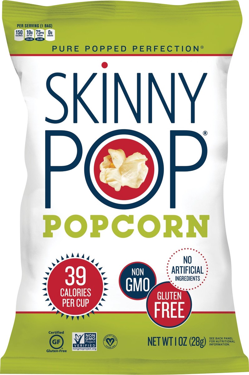 slide 3 of 3, SkinnyPop Popcorn Original 1oz, 1 oz