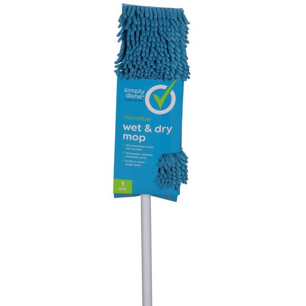 slide 1 of 1, Simply Done Microfiber Wet & Dry Mop, 1 ct