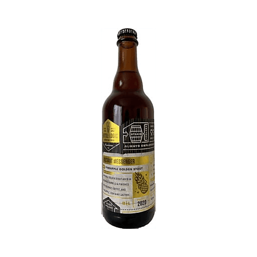 slide 1 of 1, Bottle Logic Brewing Distant Messenger Golden Stout, 500 ml