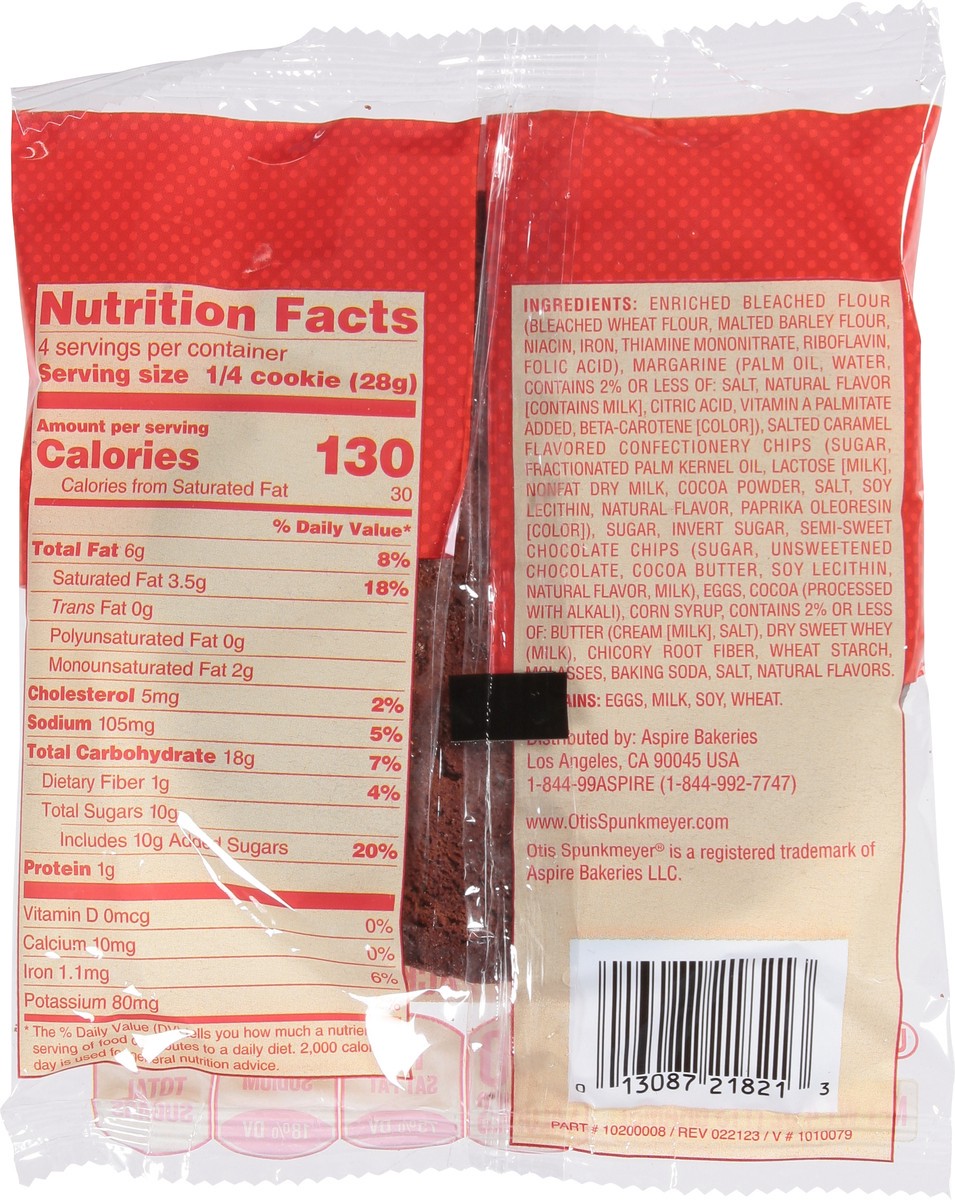 slide 5 of 14, Otis Spunkmeyer Double Chocolate Caramel Cookie 4 oz, 4 oz